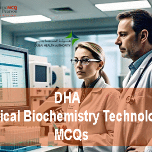 A team of medical staff advertising DHA Clinical Biochemistry Technologist Prometric Licensing Exam MCQs