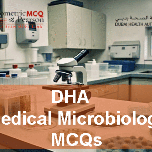 At Medical lab showing DHA Medical Microbiology Prometric Licensing Exam MCQs