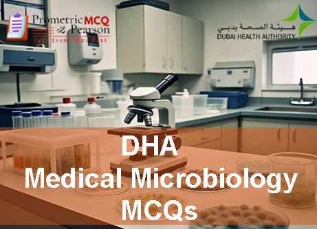 At Medical lab showing DHA Medical Microbiology Prometric Licensing Exam MCQs