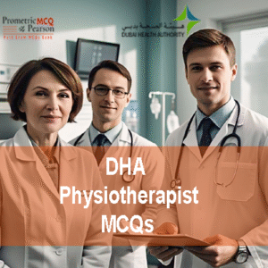 a team of medical staff in clinic advertising DHA Physiotherapist Prometric Licensing Exam MCQs
