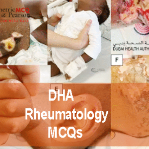 A Rheumatologist advertising DHA Rheumatology Prometric Licensing Exam MCQs