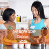 A Dietician examining a patient in clinic and advertising DHP MOPH QCHP Dietician Prometric Licensing Exam MCQs