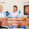 A Gastroenterologist specialist examining a patient & advertising DHP MOPH QCHP Gastroenterology Prometric Licensing Exam MCQs