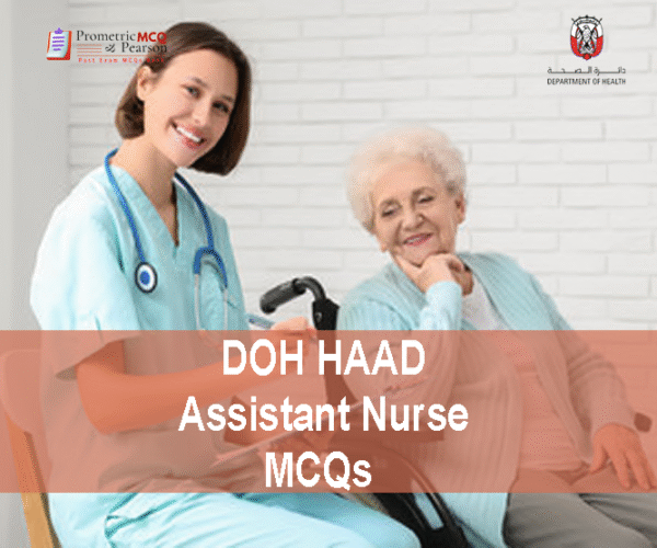 A patient & an Assistant Nurse showing DOH HAAD Assistant Nurse Pearson Licensing Exam MCQs