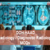 A team of specialist Radiologists advertising DOH HAAD Diagnostic Radiology Pearson Licensing Exam MCQs