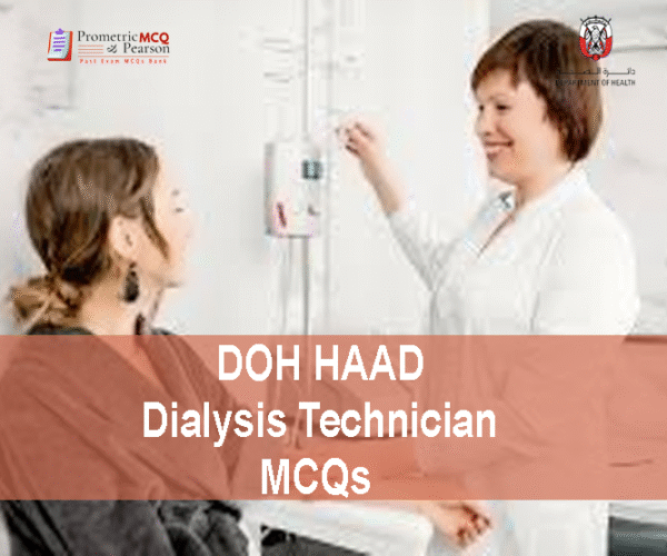 A patient & a Dialysis Technician showing DOH HAAD Dialysis Technician Pearson Licensing Exam MCQs