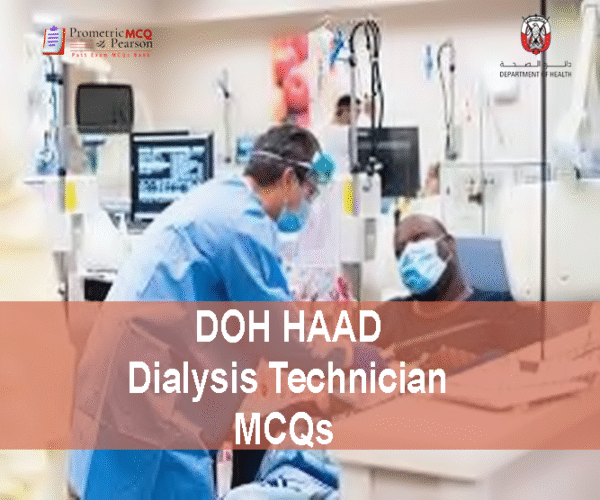 A patient & a Dialysis Technician showing DOH HAAD Dialysis Technician Pearson Licensing Exam MCQs