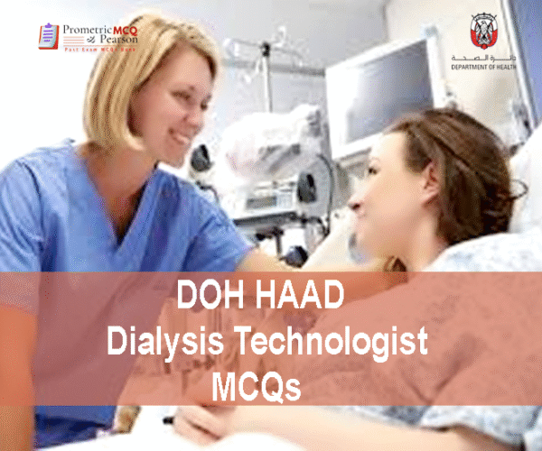 A patient & a Dialysis Technologist showing DOH HAAD Dialysis Technologist Pearson Licensing Exam MCQs