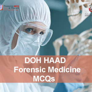 A Forensic Medicine Specialist advertising DOH HAAD Forensic Medicine Pearson Licensing Exam MCQs
