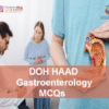 A specialist gastroenterologist with a patient in clinic advertising DOH HAAD Gastroenterology Pearson Licensing Exam MCQs