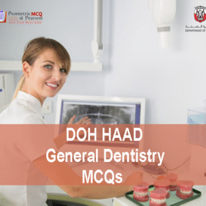 a dentist advertising DOH HAAD General Dentistry Pearson Licensing Exam MCQs
