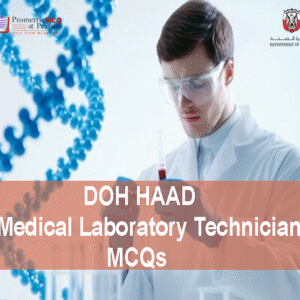 A doctor with DOH HAAD Medical Laboratory Technician Pearson Licensing Exam MCQs