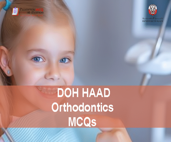 a smiling baby advertising DOH HAAD Orthodontics Pearson Licensing Exam MCQs