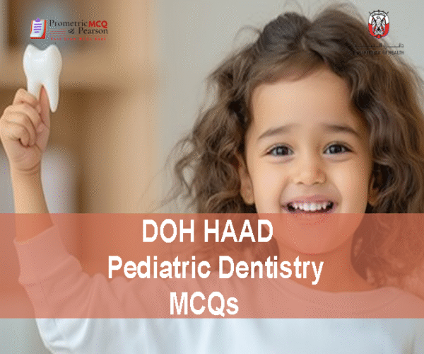 A smiling baby advertising DOH HAAD Pediatric Dentistry Pearson Licensing Exam MCQs