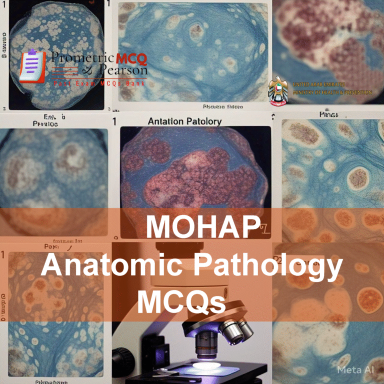 Anatomic Pathology microscopic images in lab advertising MOHAP Anatomic Pathology Prometric Licensing Exam MCQs