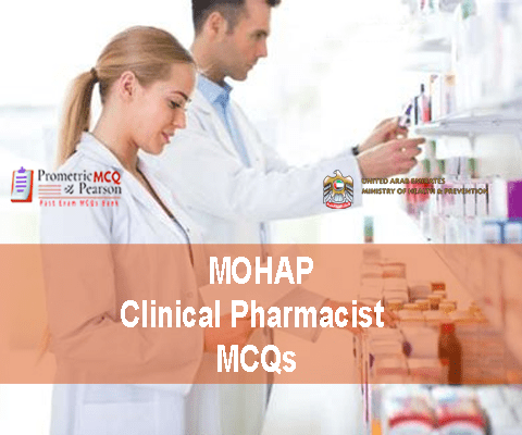 A team of Clinical Pharmacist working in pharmacy and advertising MOHAP Clinical Pharmacy Prometric Licensing Exam MCQs