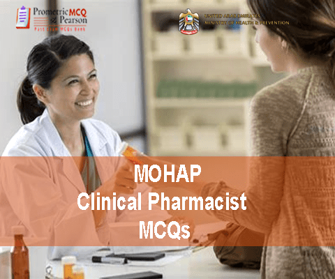 A team of Clinical Pharmacist working in pharmacy and advertising MOHAP Clinical Pharmacy Prometric Licensing Exam MCQs