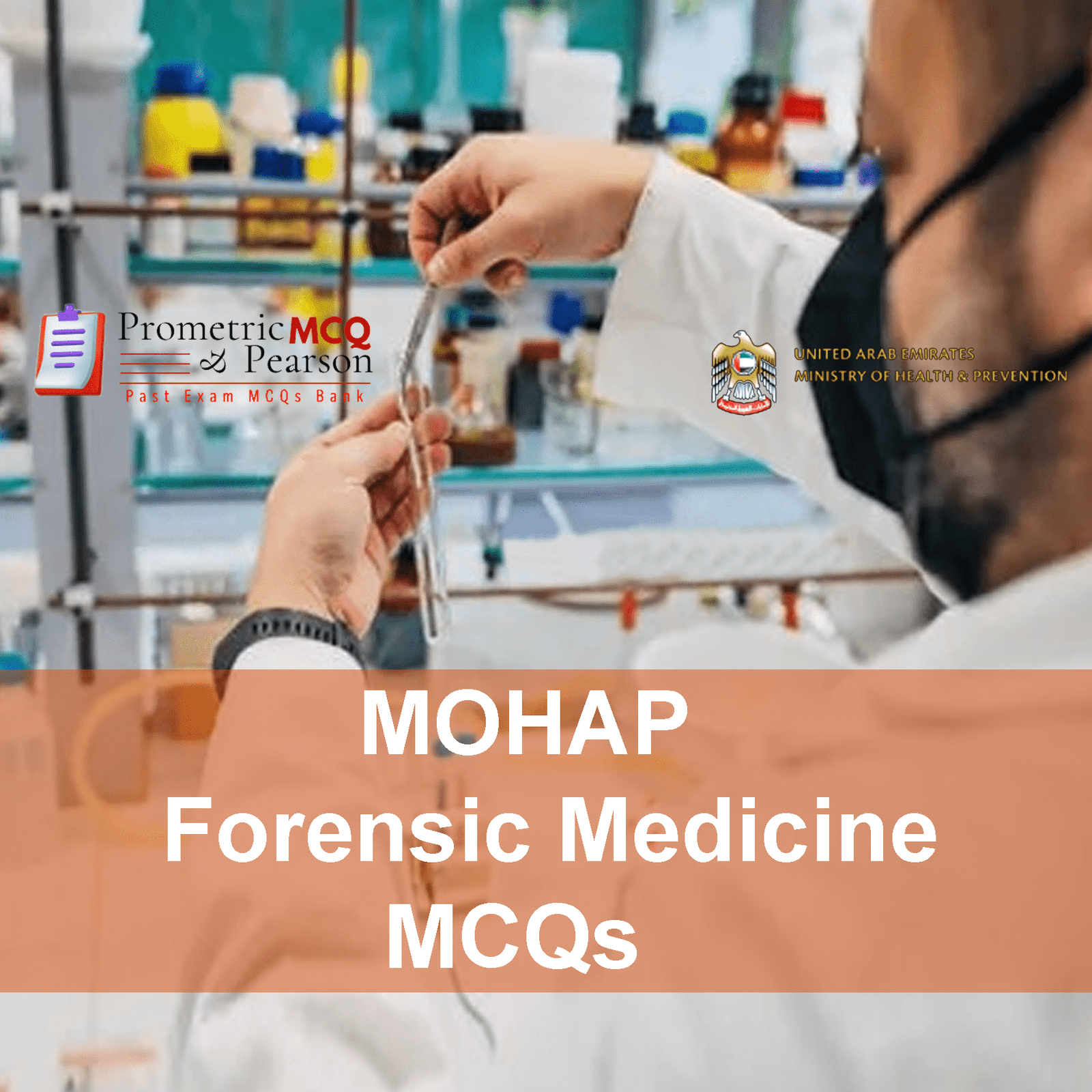 A Forensic Medicine specialist doctor working in clinic and advertising MOHAP Forensic Medicine Prometric Licensing Exam MCQs