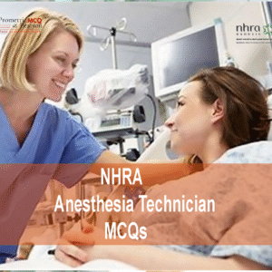 An Anesthesia Technician and a patient in hospital emergency room advertising NHRA Anesthesia Technician MCQs