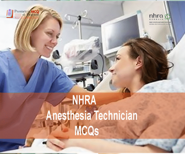 An Anesthesia Technician and a patient in hospital emergency room advertising NHRA Anesthesia Technician MCQs