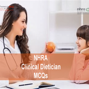 A Clinical Dietician with a baby girl advertising NHRA Clinical Dietician MCQs