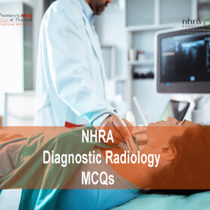 A doctor with a patient in clinic advertising NHRA Diagnostic Radiology MCQs