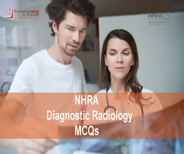 A doctor with a patient in clinic advertising NHRA Diagnostic Radiology MCQs