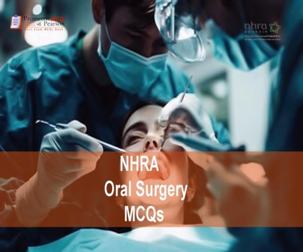 A doctor in dental clinic Examining a patient and advertising NHRA Oral Surgery MCQs