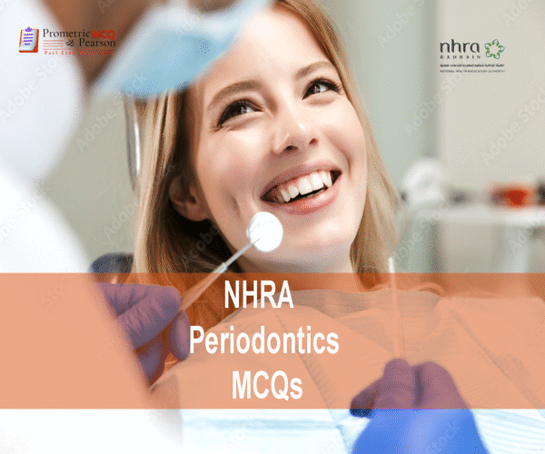 A dentist examining a patient in dental clinic and advertising NHRA Periodontics MCQs