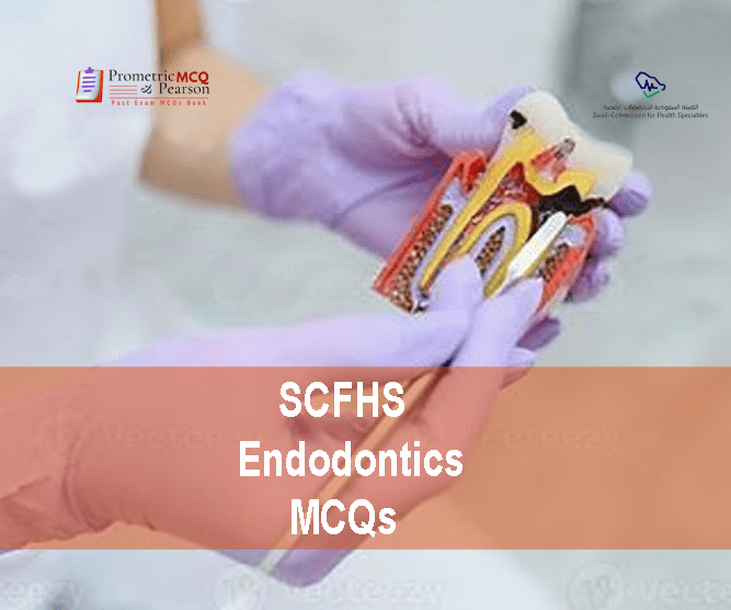 An Endodontic Specialist advertising SCFHS Endodontics Prometric Licensing Exam MCQs
