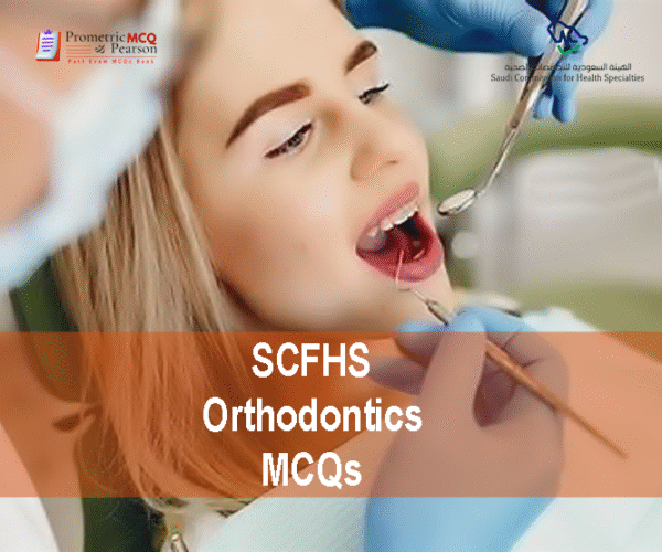 An Orthodontist specialist examining a patient in dental clinic and advertising SCFHS Orthodontics MCQs