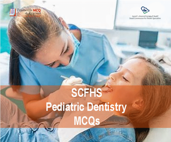 A Specialist Pediatric Dentist examining a baby patient in dental clinic and advertising SCFHS Pediatric Dentistry MCQs