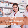 A Pharmacy Technician in clinical pharmacy advertising SCFHS Pharmacy Technician MCQs