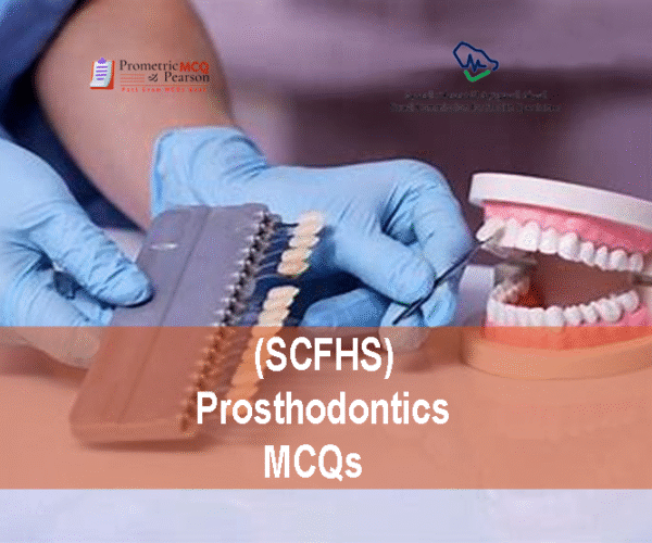 A dentist with medical equipment in dental lab advertising SCFHS Prosthodontics MCQs